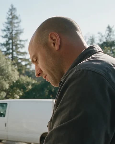 Aram Petrossian, owner of Marin Lock & Key, at a gate on a service call