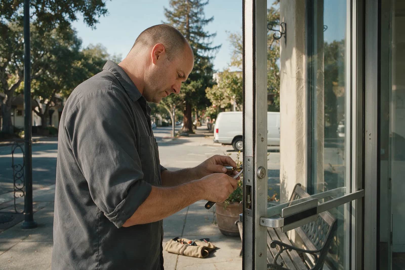 Storefront Door Locks in San Rafael by Marin Lock & Key